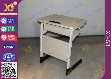 China Epoxy Powder Coated Student Desk And Chair Set , Childrens School Desk And Chair supplier
