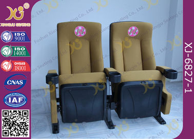 China UK Standard PU Foam Movie Theaters Seats Anti Rusting Powder Coated Legs supplier