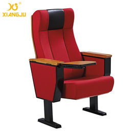 China Beech Wood Interlocking Seat Auditorium Lecture Hall Seating With Folding Armrest supplier