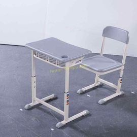 China Aluminum Frame Standard Middle School Student Desk And Chair Height Adjustable supplier