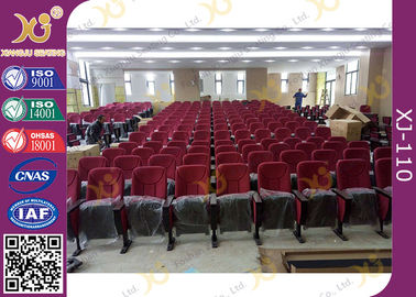 China Newly University Project Long Usage Theatre Seating Chairs With Row / Seat Number supplier