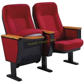 China Thailand Singapore Fold Up Seating Auditorium Chairs With Wooden Writing Pad supplier