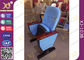 Long-term Comfort No Floor Fixed Blue PP Back Conferece Hall Chairs With MDF Pad supplier