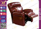 Real Leather Cinema Recliner Chair ,  Home Theater Sofa With Food Tablet supplier