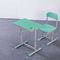 Mint Green HDPE Iron Aluminum School Student Study Desk and Chair supplier