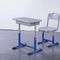 Single Dual Modern Student Table And Chair Set With Groove HDPE Material supplier