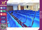 Metal Folding PU Molded Sponge Theater Seats With Back Table / Movie Theater Chairs supplier